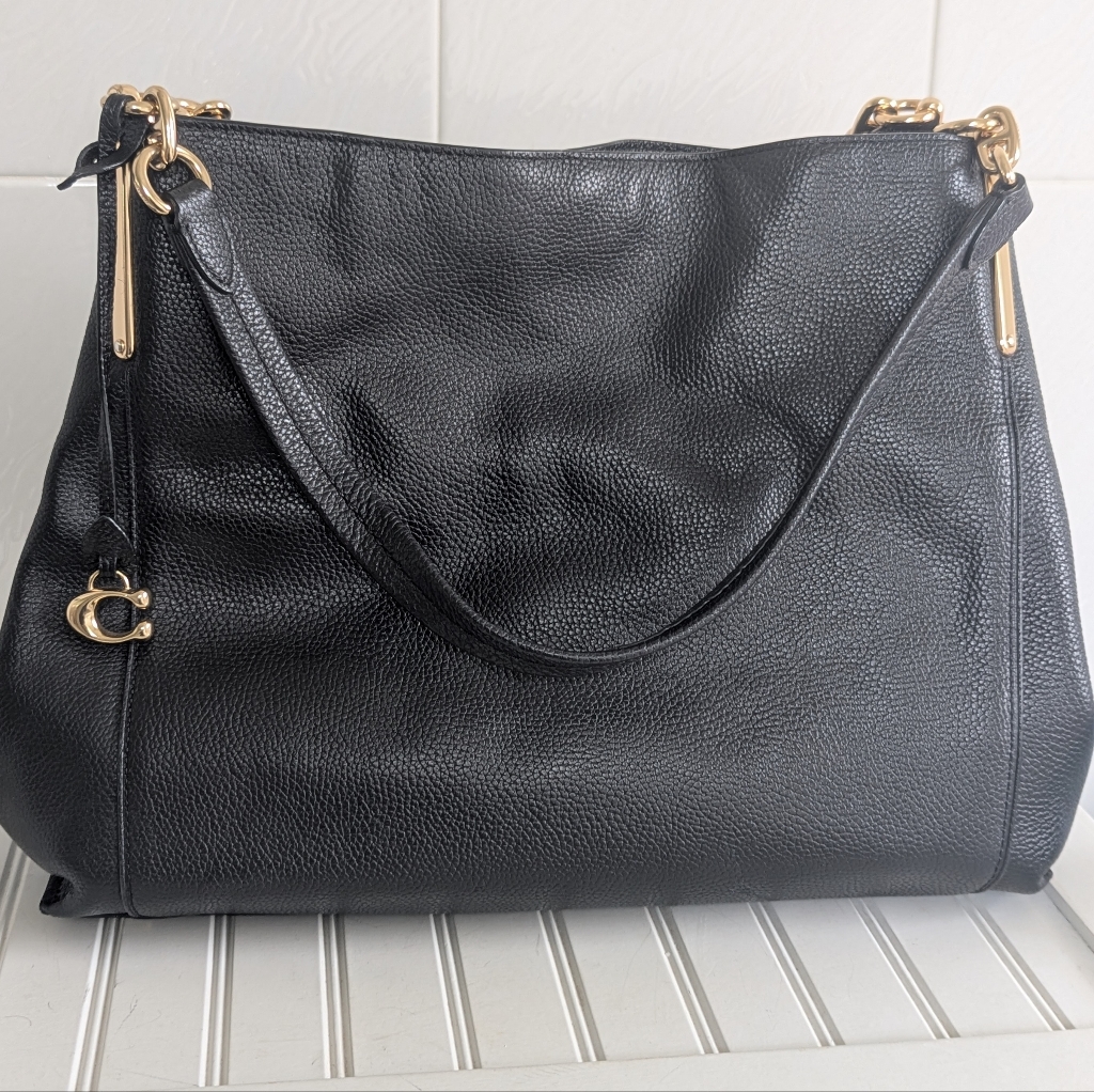 Coach Dalton 31 Pebbled Leather Shoulder Bag